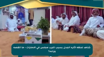 شاهد لحظة إثارة الجدل بسبب أغرب مجلس في الإمارات – ما القصة وراءه؟